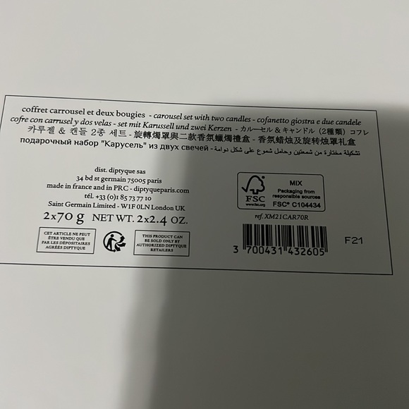 Diptyque Paris - Rosse & bais Candle & Carousel Set - Picture 6 of 6